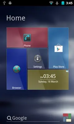 Glass Theme for SquareHome android App screenshot 1